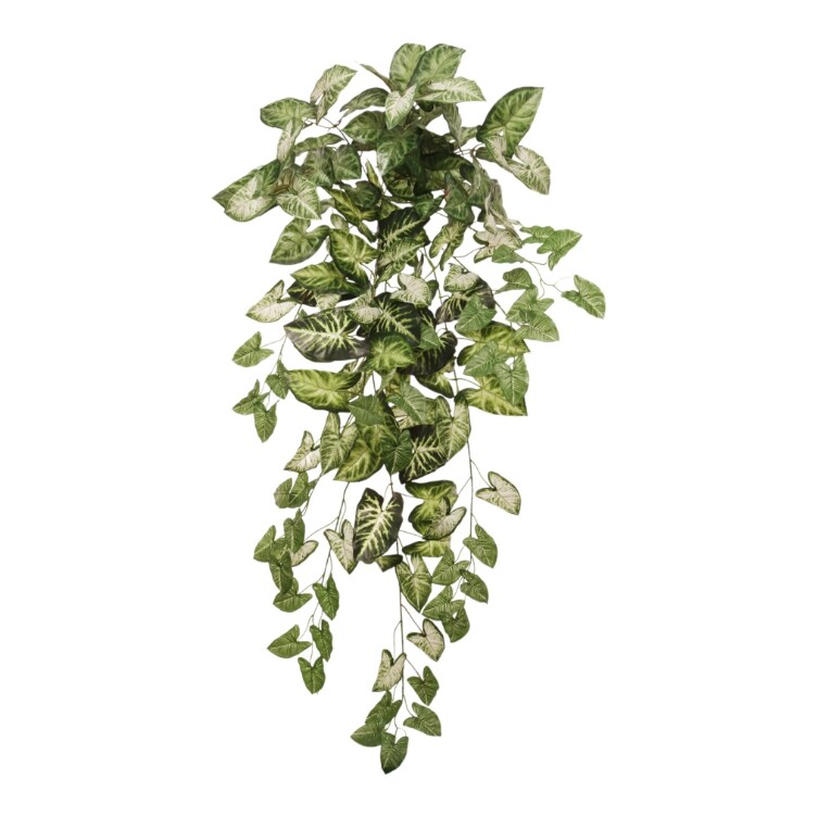2PC Hanging Nephtytis Bush - 36&#x22; Lifelike Silk Leaves, Indoor Decor
