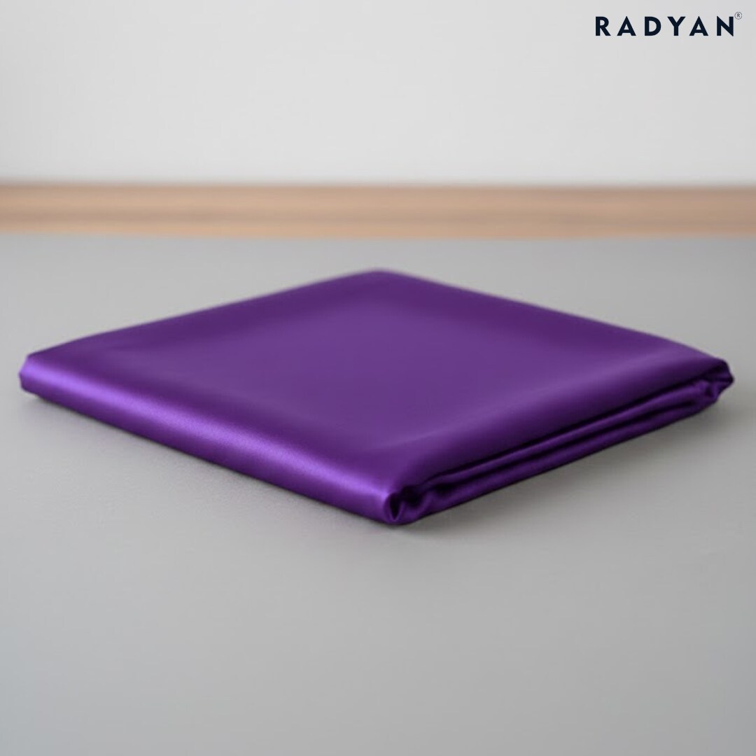 1 Yard Stretch Purple Charmeuse 96% Polyester 4% Spandex Fabric for Apparel and Crafts 58/59 Inch Width