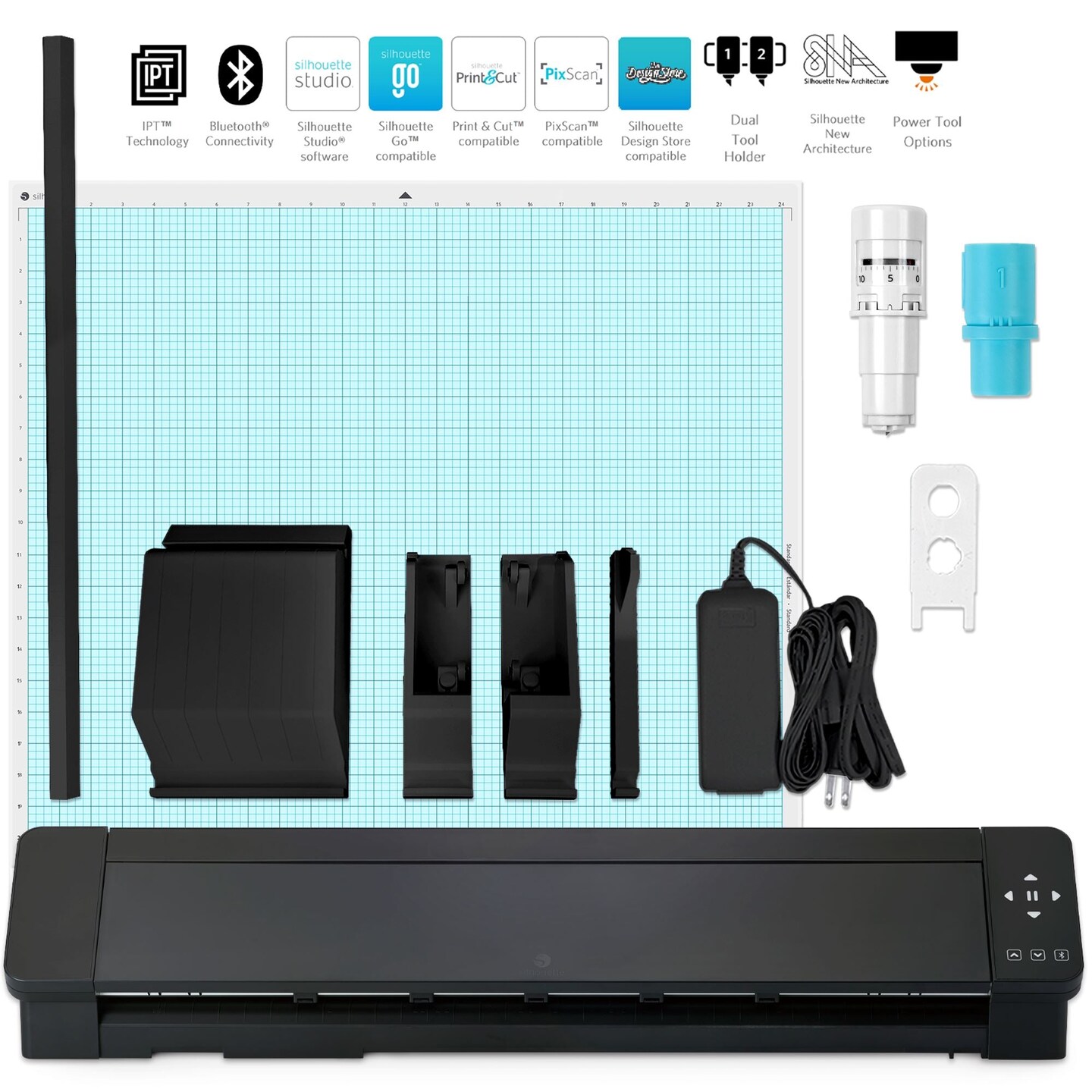 Silhouette Cameo 5 PRO MK-II 24in Vinyl Cutter with Stand &#x26; Catch Baskets