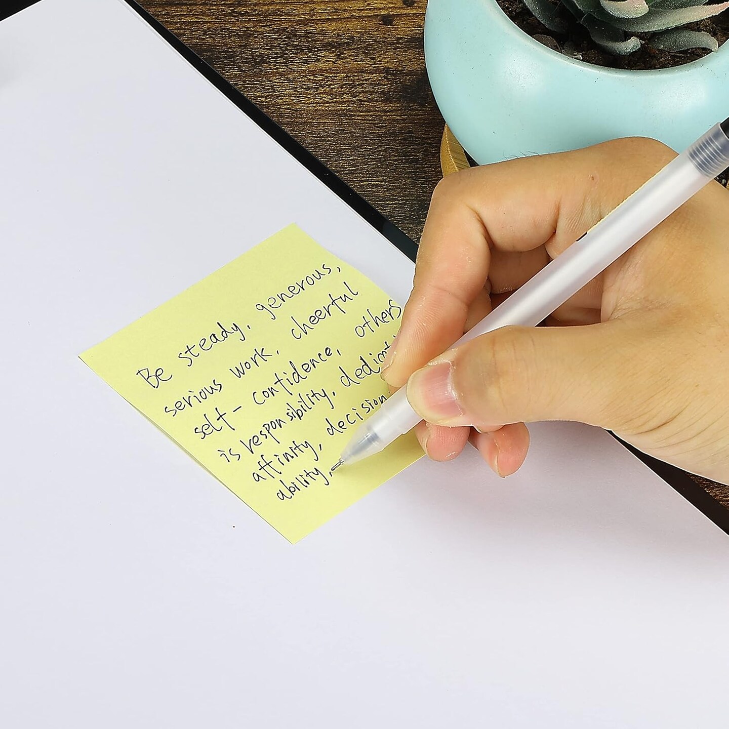 Sticky Notes, 12 Pads, Pastel Yellow Colors, Self-Stick Pads, Aesthetic, Colorful, Bulk
