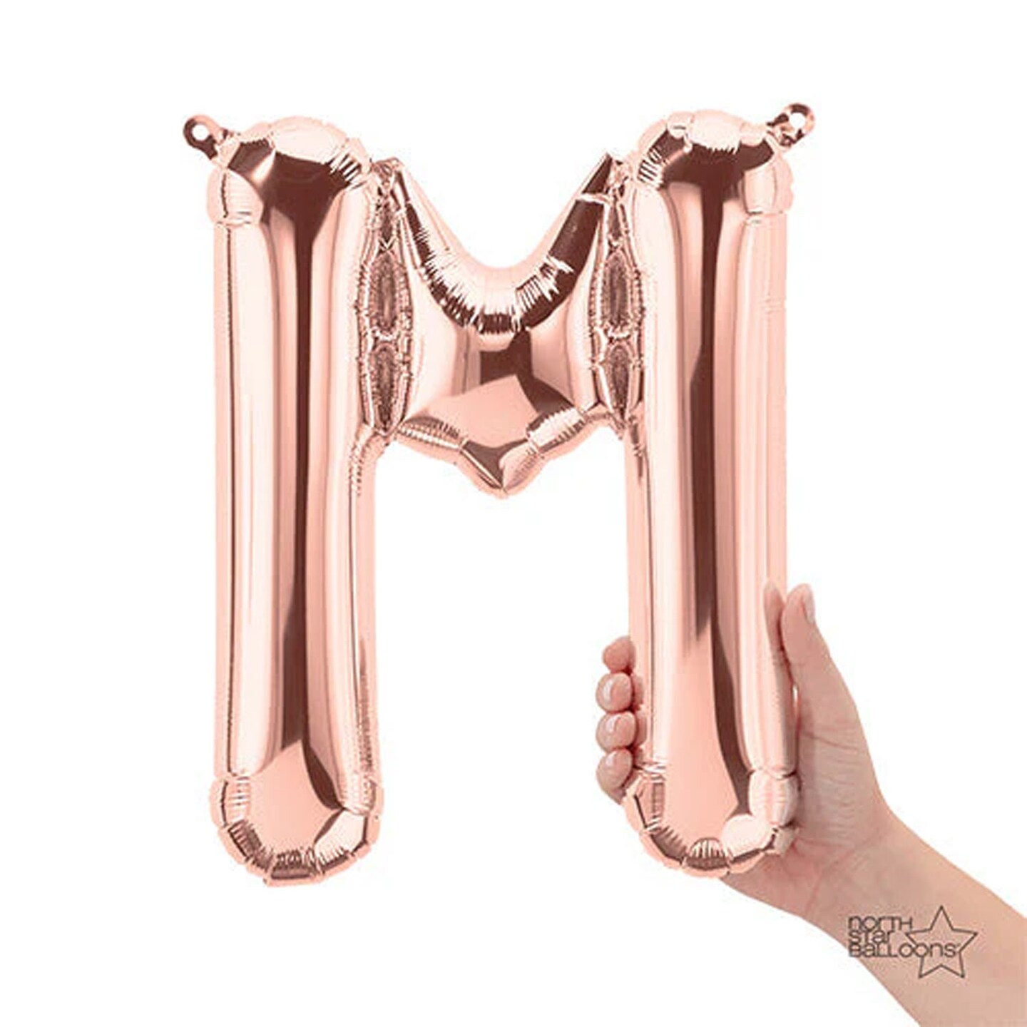 NorthStar Balloons&#xAE; 16 Inch Letter M Rose Gold Air Fill Only