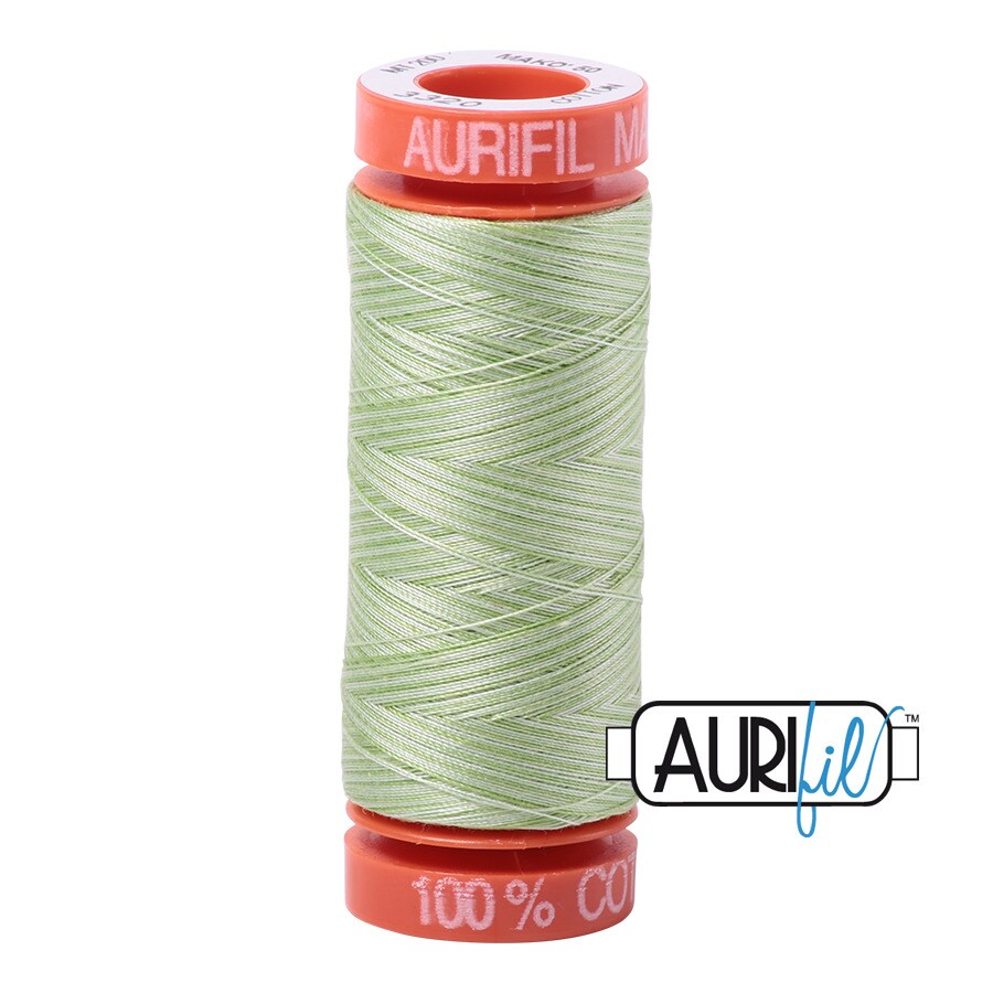 Spring Green - Variegated (3320) | 50wt Small Spool (200M / 220Y) | Aurifil Thread