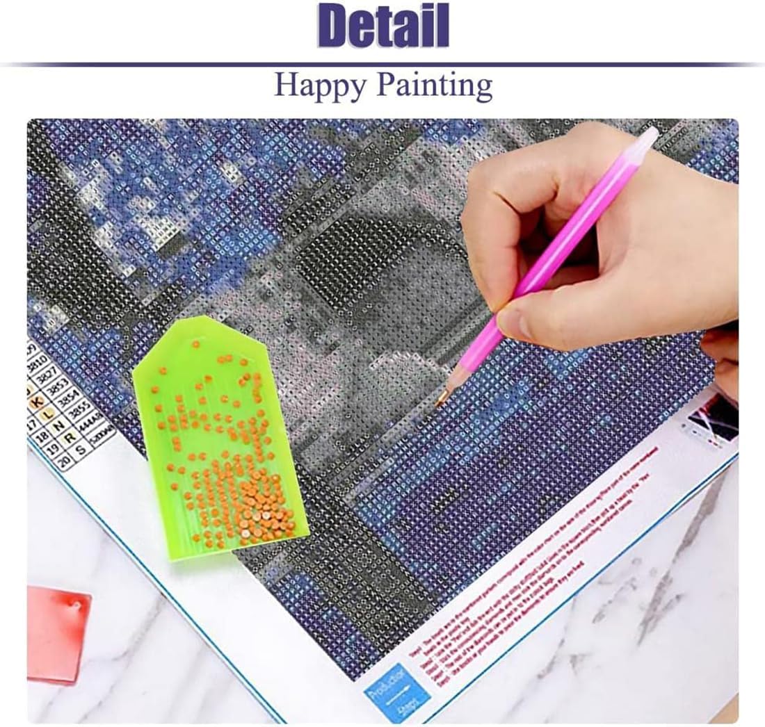 5D Large Diamond Art Painting for Adults-Aurora Diamond Painting Kits for Adults,DIY Lake Full Drill Crystal Rhinestone Arts Crafts,Gem Art for Home Wall Decor 28 X16in