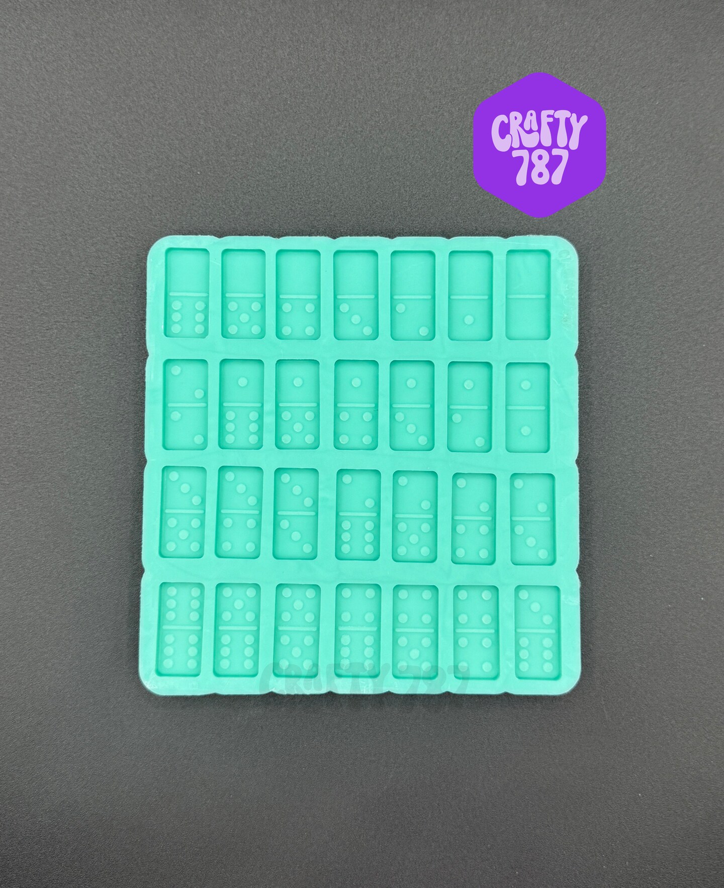 Domino Full Set Small Size 1.2in x .6in Silicone Mold HIGH QUALITY