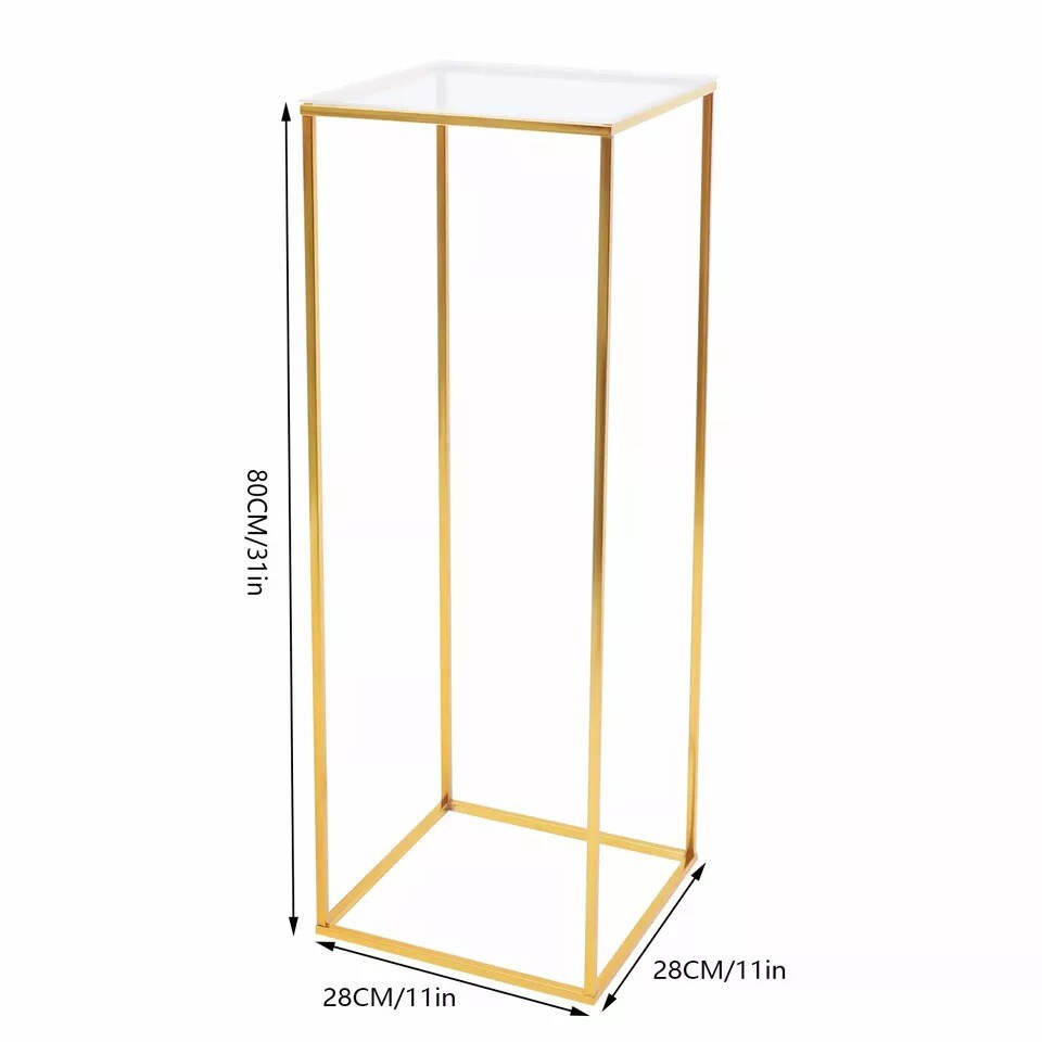 Flower Stand Gold Metal Display Pedestal Party Wedding Home Decor Pillar Stand