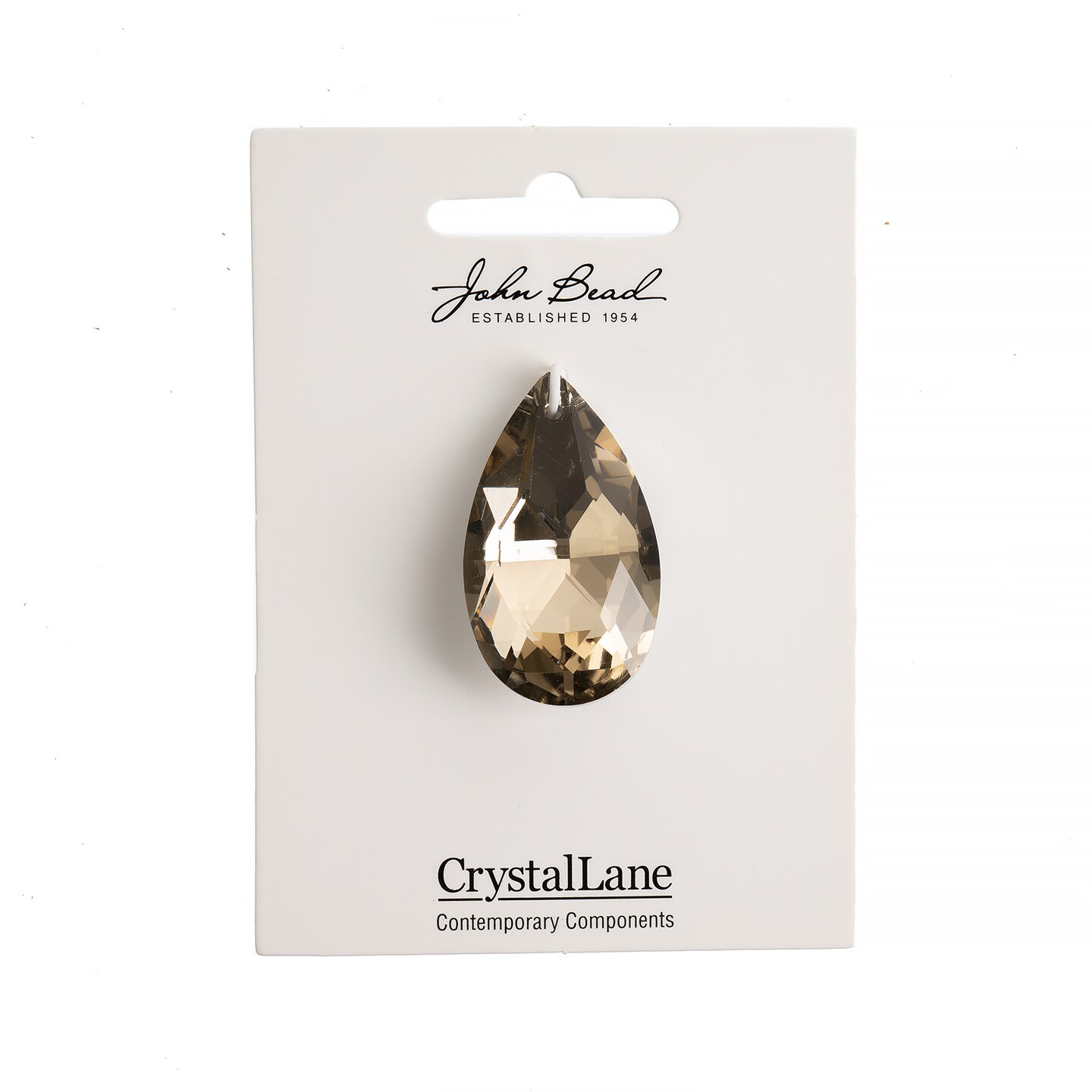 Crystal Lane DIY 22x38mm Teardrop Faceted Crystal Glass Pendants, 1pc