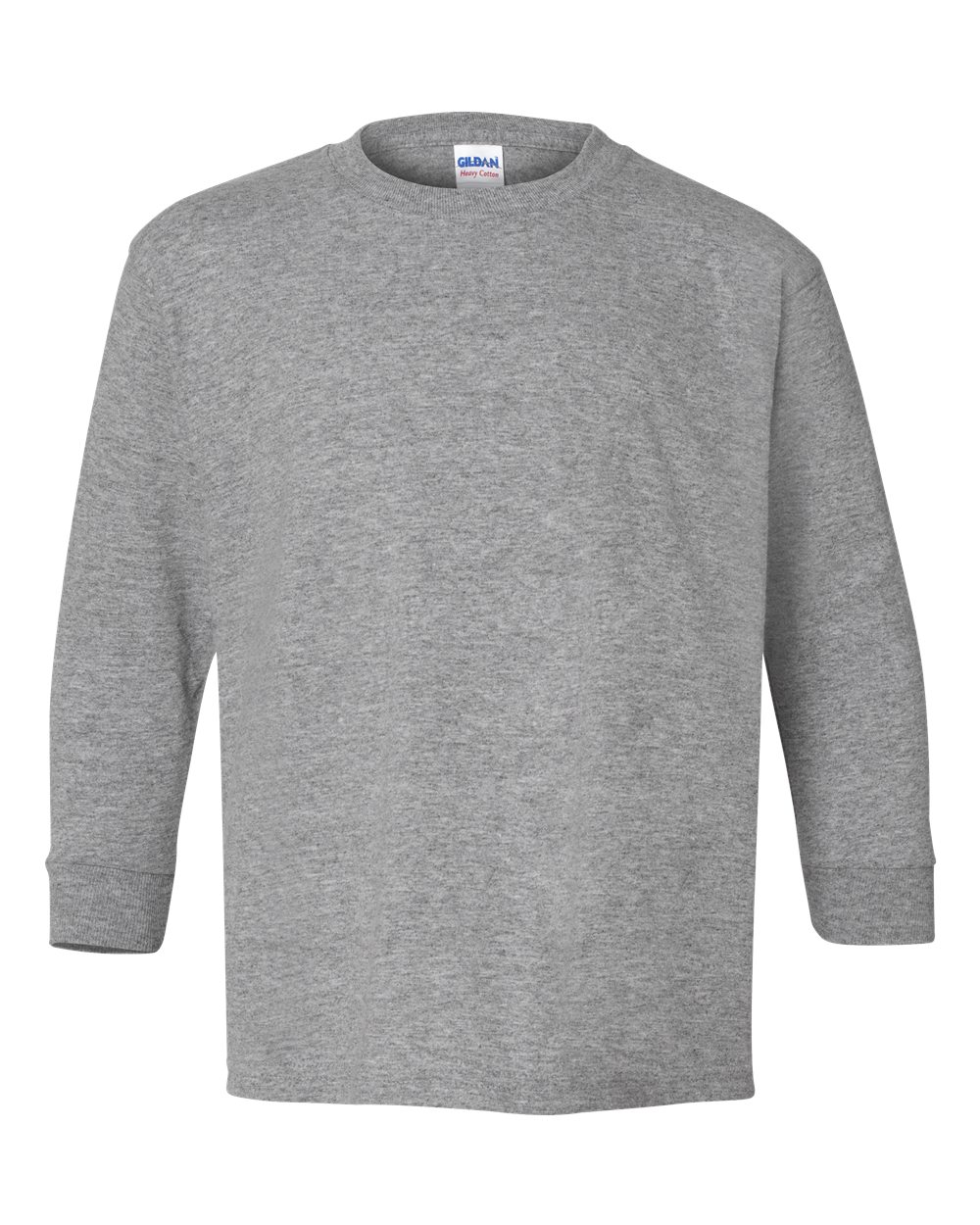Gildan Heavy Cotton Youth Long Sleeve T-Shirt – Kids Basic Crewneck Tee for Everyday Comfort