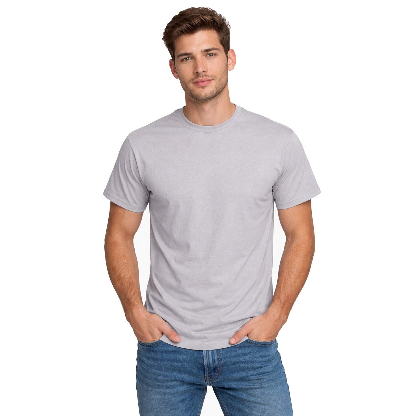 12 Pack: Gildan® Heavy Cotton Men’s Crewneck Short Sleeve T-Shirt for Workwear Print Ready 100% Cotton Tee
