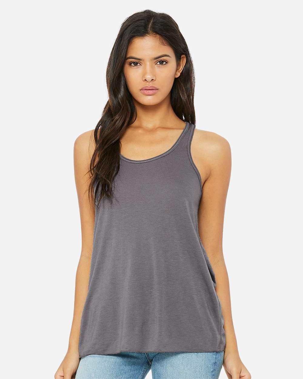 BELLA + CANVAS Women’s Flowy Racerback Tank Lightweight Sleeveless Top