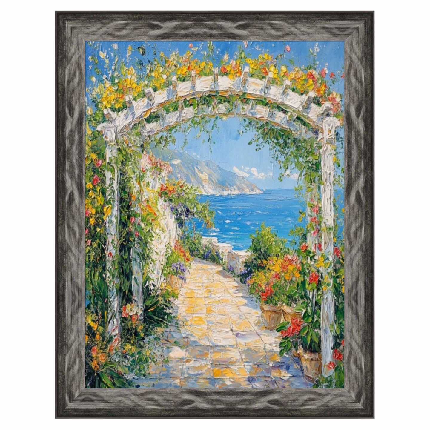 Gunmetal Slope Glossy Black Picture Frame 20x30 frame