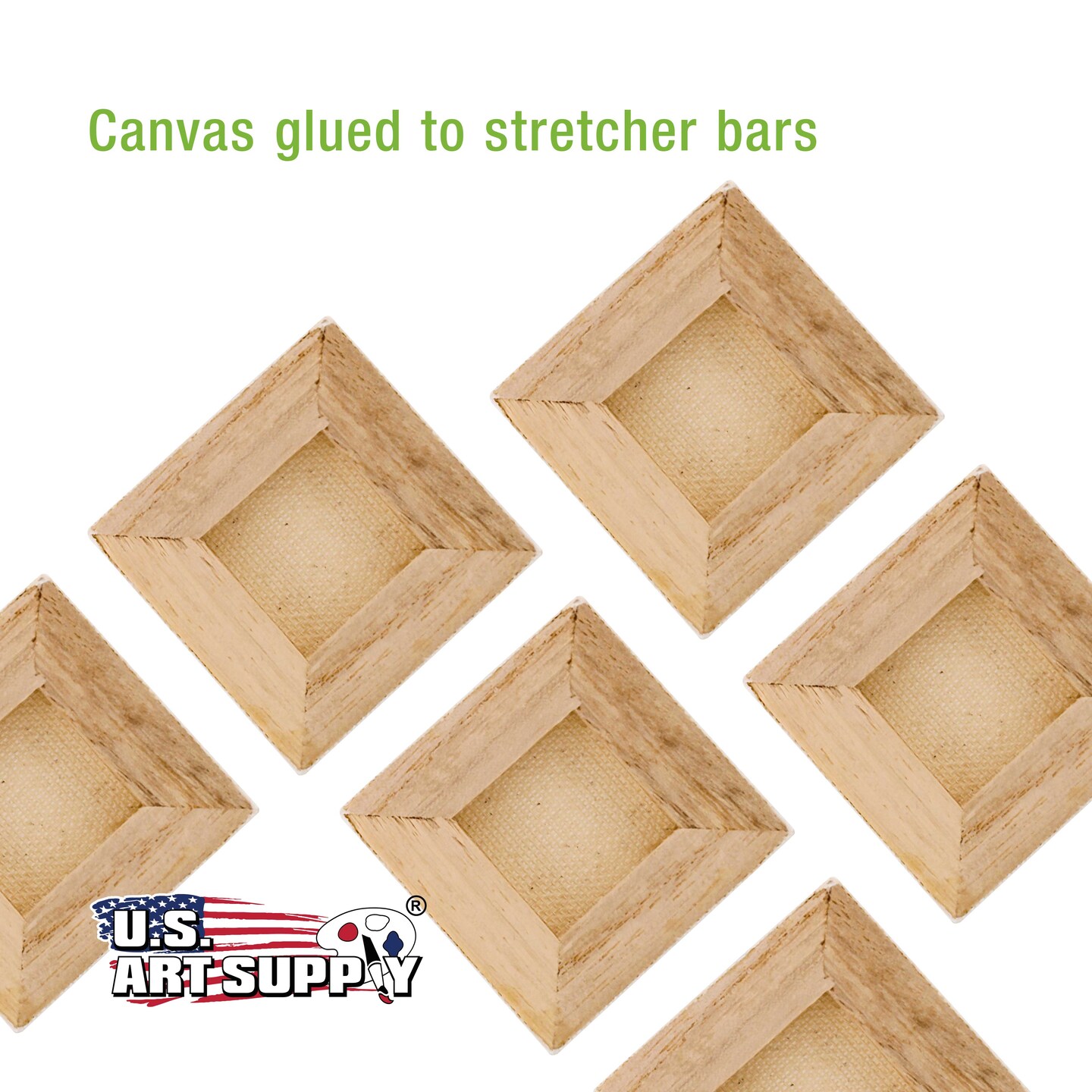3&#x22; x 3&#x22; Mini Professional Primed Stretched Canvas 72-Pack