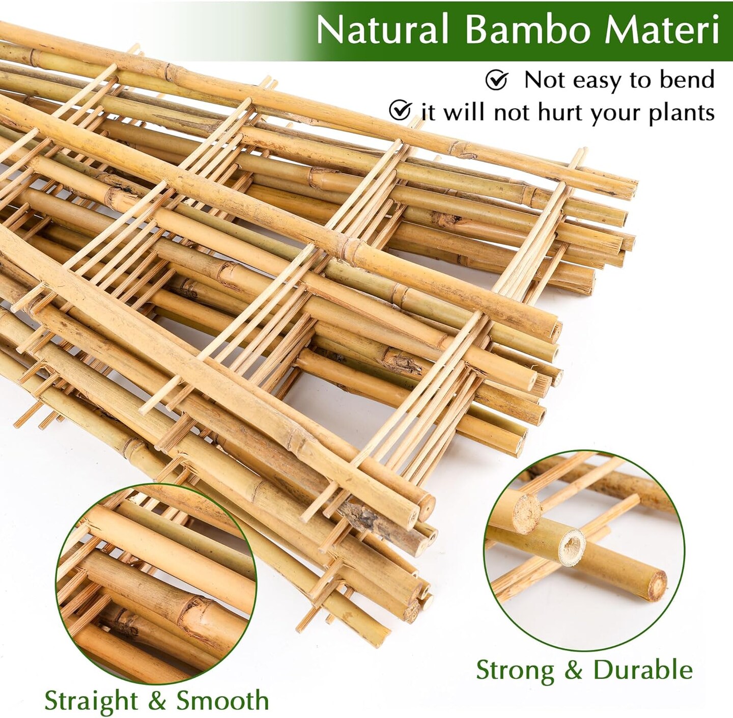 24pack 16 Inch Small Plant Wood Bamboo Trellis for Climbing Plants Indoor Potted Plants