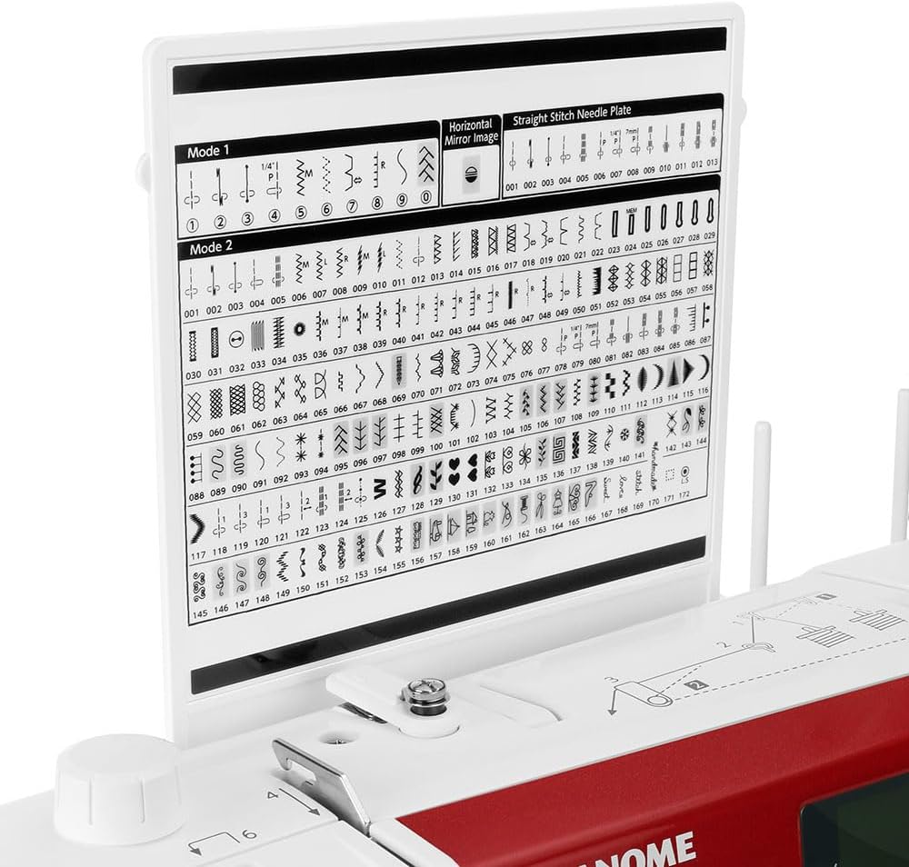 Janome Memory Craft 6650 Sewing Machine (9mm Unit) Bundle - Includes 7 Genuine Janome Presser Feet (Even Feed Foot, Non-Stick Foot, Clear View 1/4&#x22; Foot, Gathering Foot, Border Guide Foot and More)