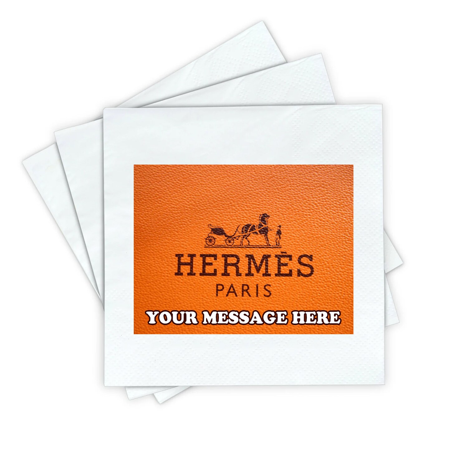 Hermes Napkins Personalized Birthday Party Supplies Favors
