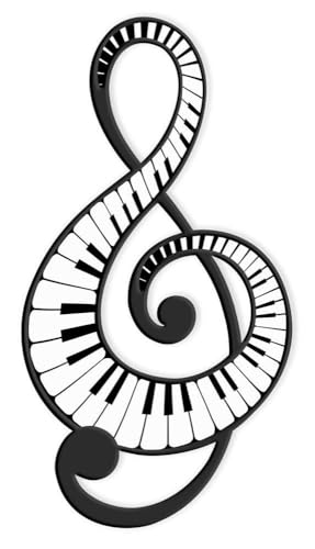 16" Metal Music Note Sign with Sawtooth Hanger For Walls, Wreath Accents, Classroom Decor, Crafts, and Decorations