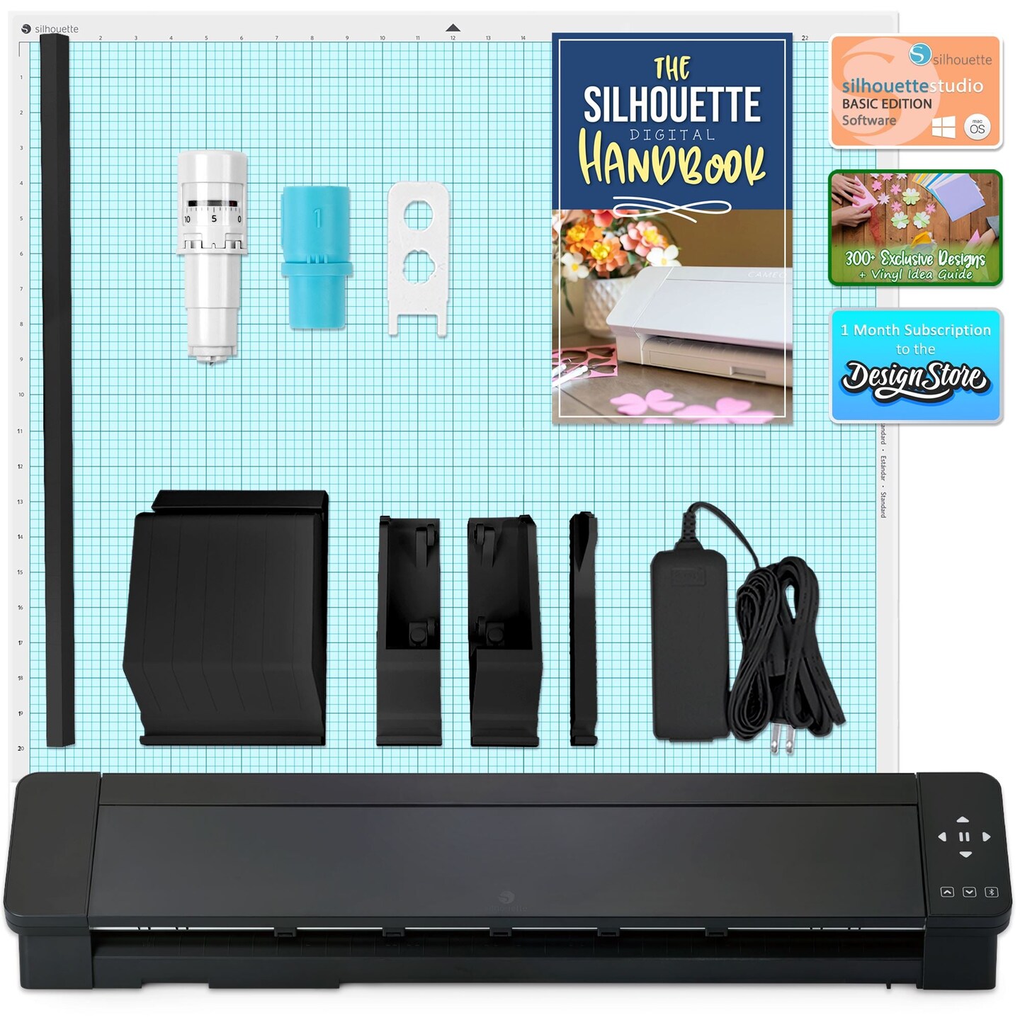 Silhouette Cameo 5 PRO MK-II 24in Vinyl Cutter with Autoblade, Mat, Roll Feeder