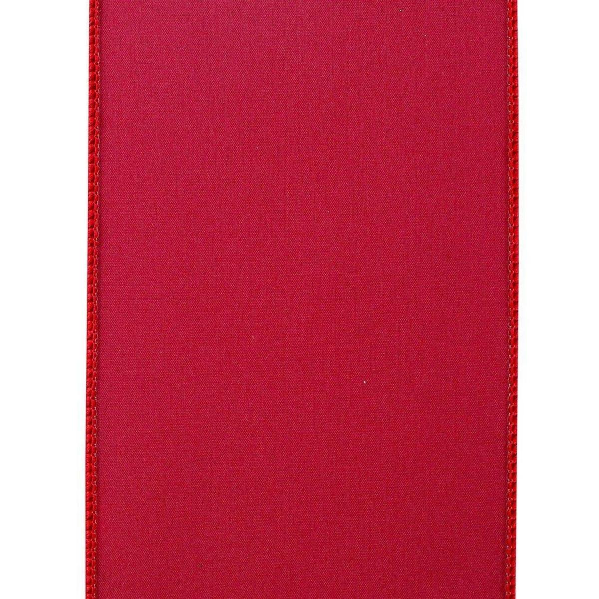 4 inch Value Velvet Ribbon: Scarlet Red (10 Yards)