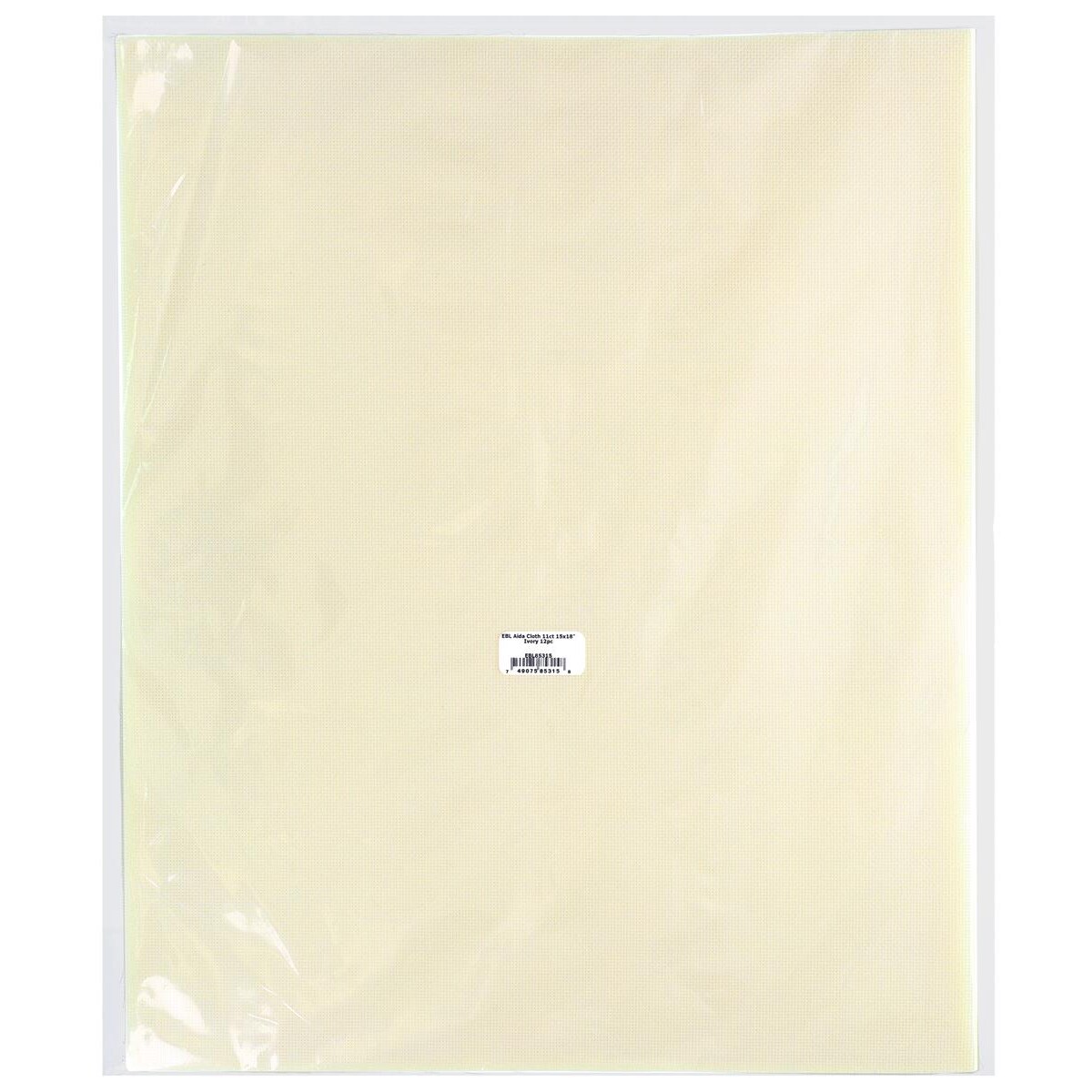 Essentials By Leisure Arts Aida Cloth, 11 Count, Ivory, 12pc, Bulk, Cross Stitch Fabric, Embroidery Fabric, Cross Stitch Supplies For Crafting, Stitching, And Sewing Projects 15x18