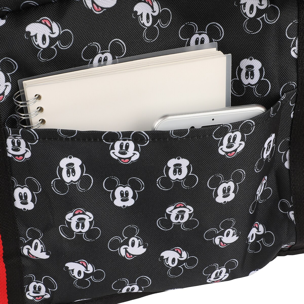Disney Mickey Mouse Faces All-Over Print Black 21" Packable Duffel