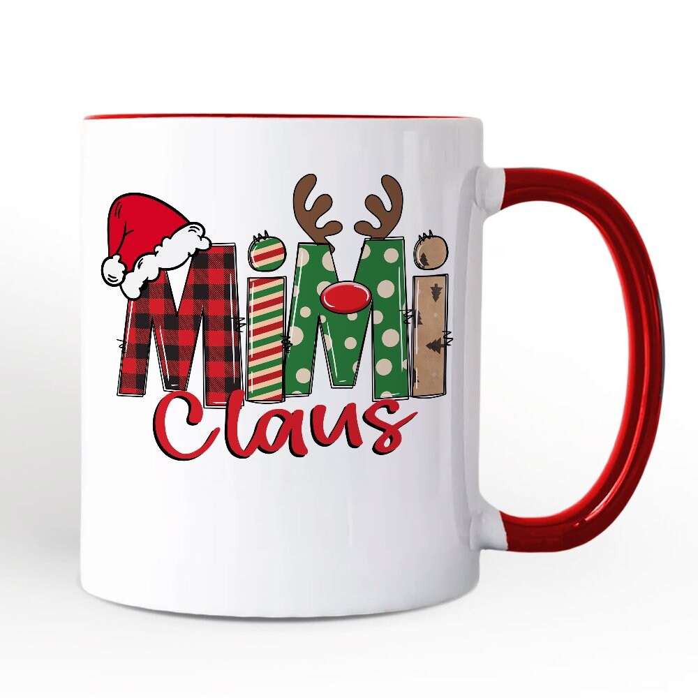 Mimi Claus Retro Christmas Mug, Matching Family Holiday Gift