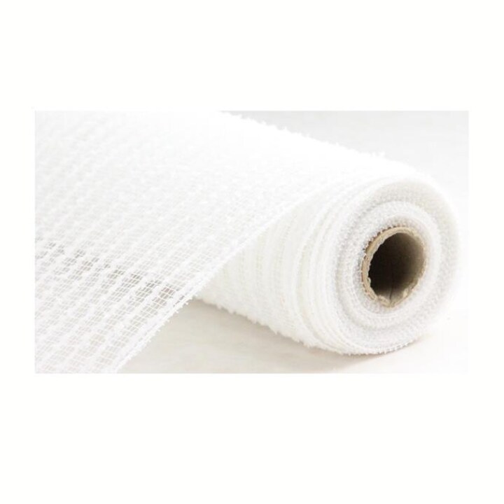 White Snowdrift Deco Mesh Roll &#x2013; 10.25&#x22;x10 Yards Craft Mesh-RY810227