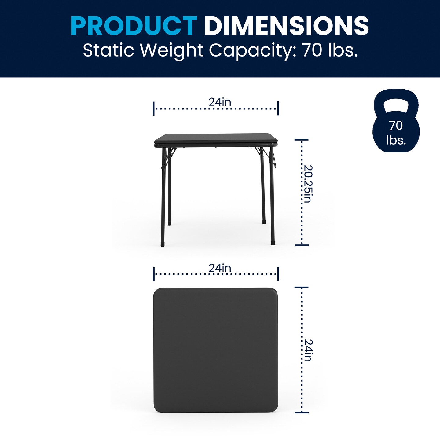 Emma and Oliver Kids 5 Piece Folding Table and Chair Set - Kids Activity Table Set