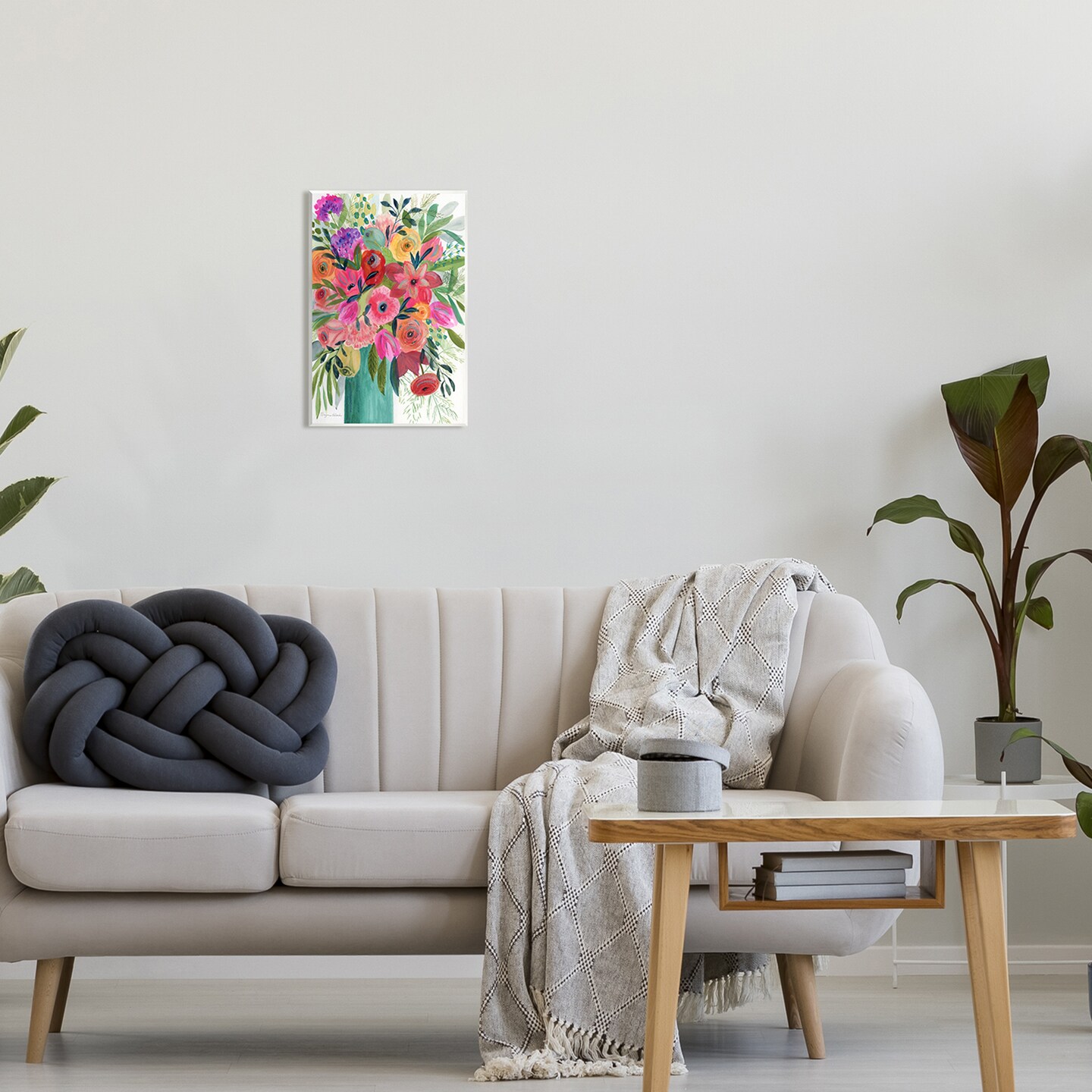 Stupell Industries Bold Red & Pink Mixed Bouquet Wall Plaque Design By Suzanne Allard