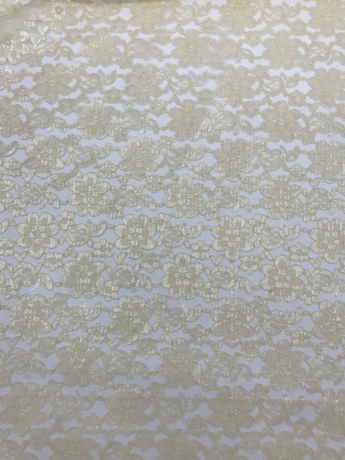 1 Yard Champagne Rachelle Lace Fabric For Table Runners Curtains Overlays Crafts Decor 58"-60" Wide