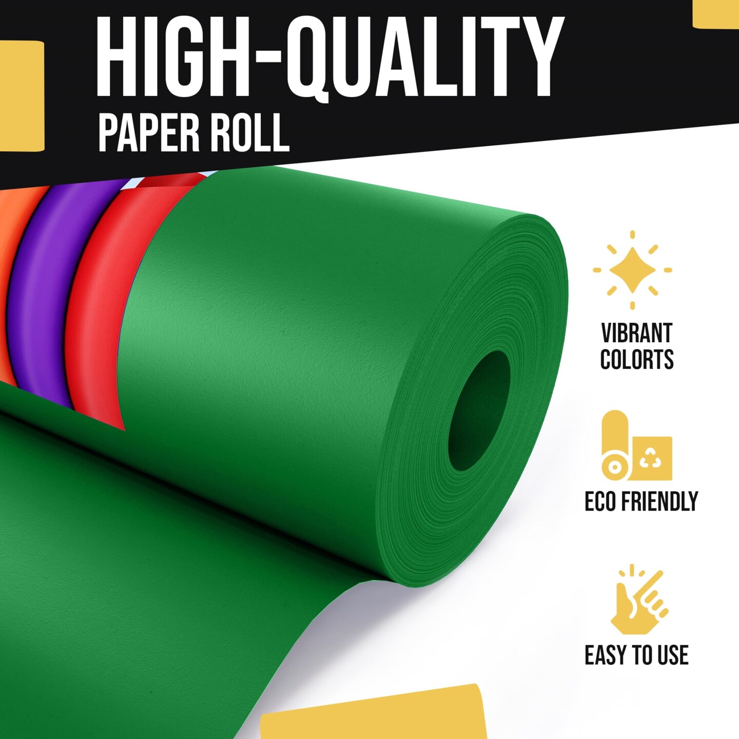 Kraft Paper Roll 36&#x22; X 1320&#x22; (110&#x27; Ft) Colored Paper Roll - Packing Paper Roll - Craft Supplies - Kraft Wrapping Paper Perfect as Shipping Paper Craft Paper Roll by Crown Display
