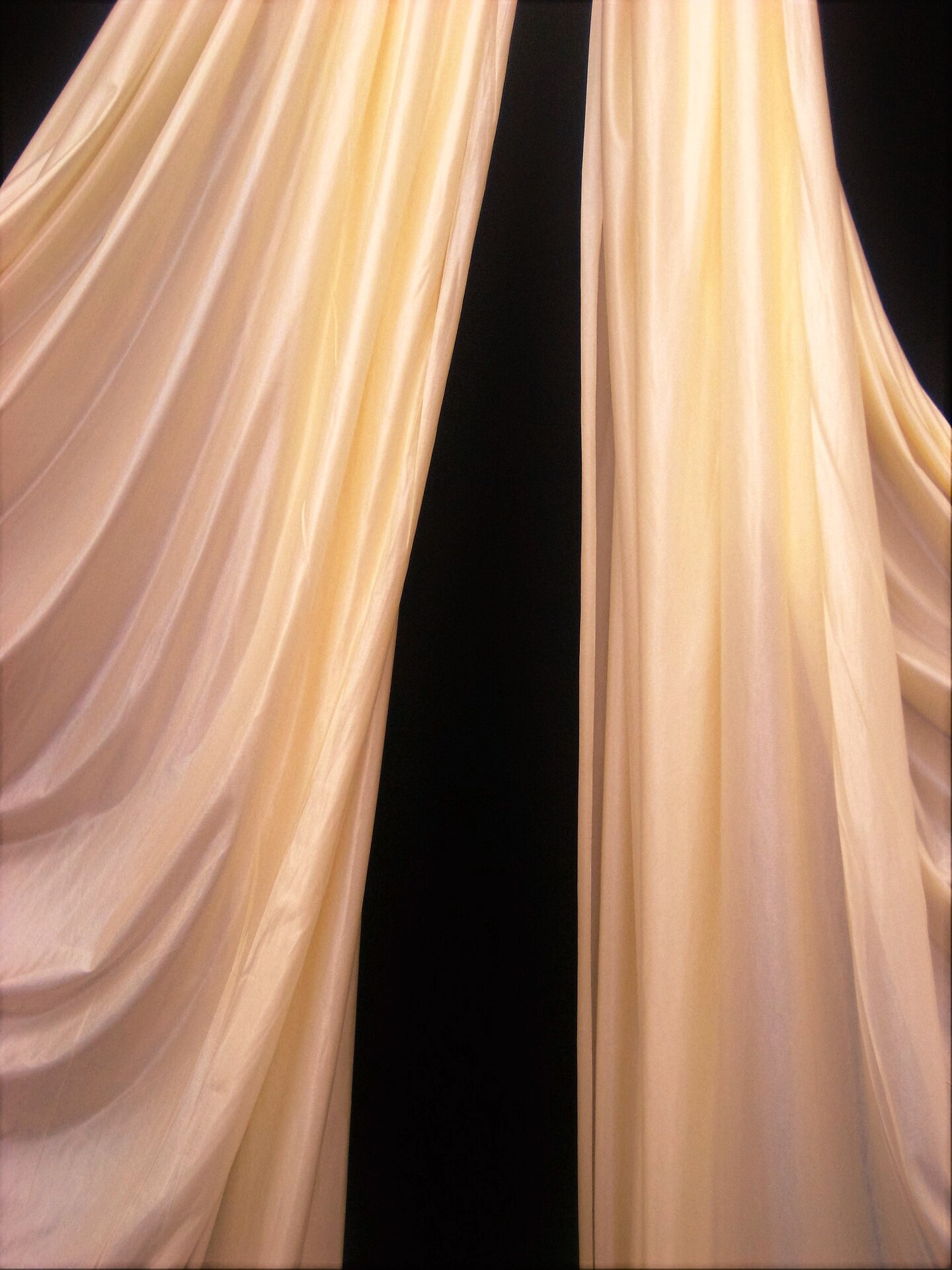 1 Yard Ivory Low Stretch Polyester Fabric For Hammocks Aerial Use Backdrops Crafts 108&#x2033;-120&#x2033; Wide