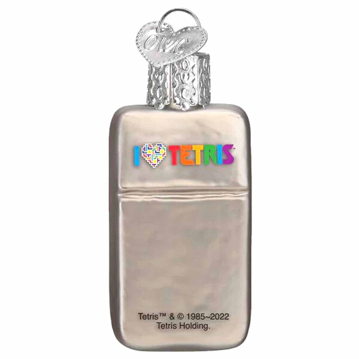 Old World Christmas 2.0 Inch Mini Tetris Christmas Tree Ornament , Gumdrops Collection Puzzle Game