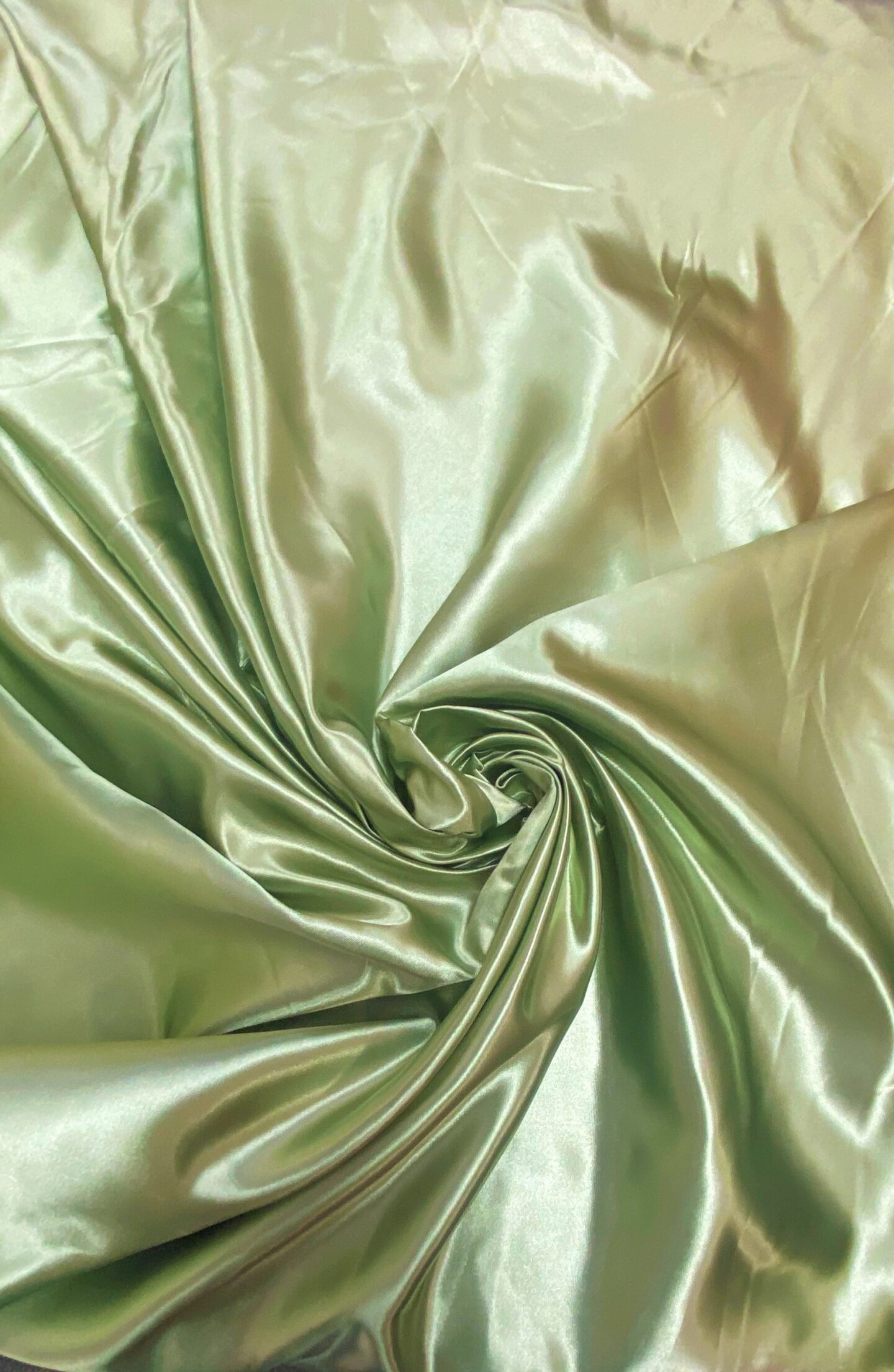 1 Yard Sage Bridal Satin Fabric 58/60 Inch Wide Smooth Shiny Cloth for Wedding Backdrops, Costumes &#x26; Drapery