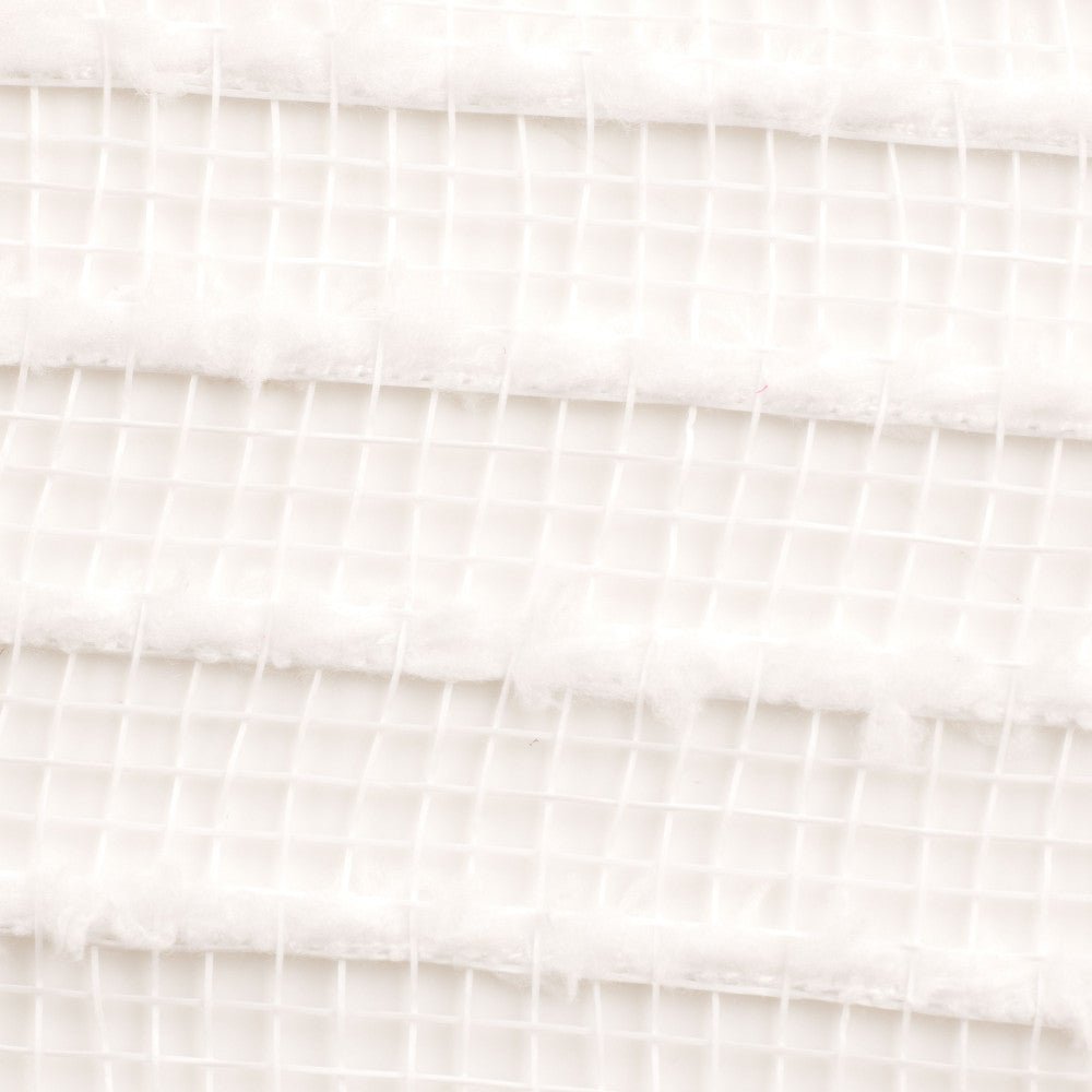 10&#x22; White Snowdrift Cotton Ball Mesh Ribbon