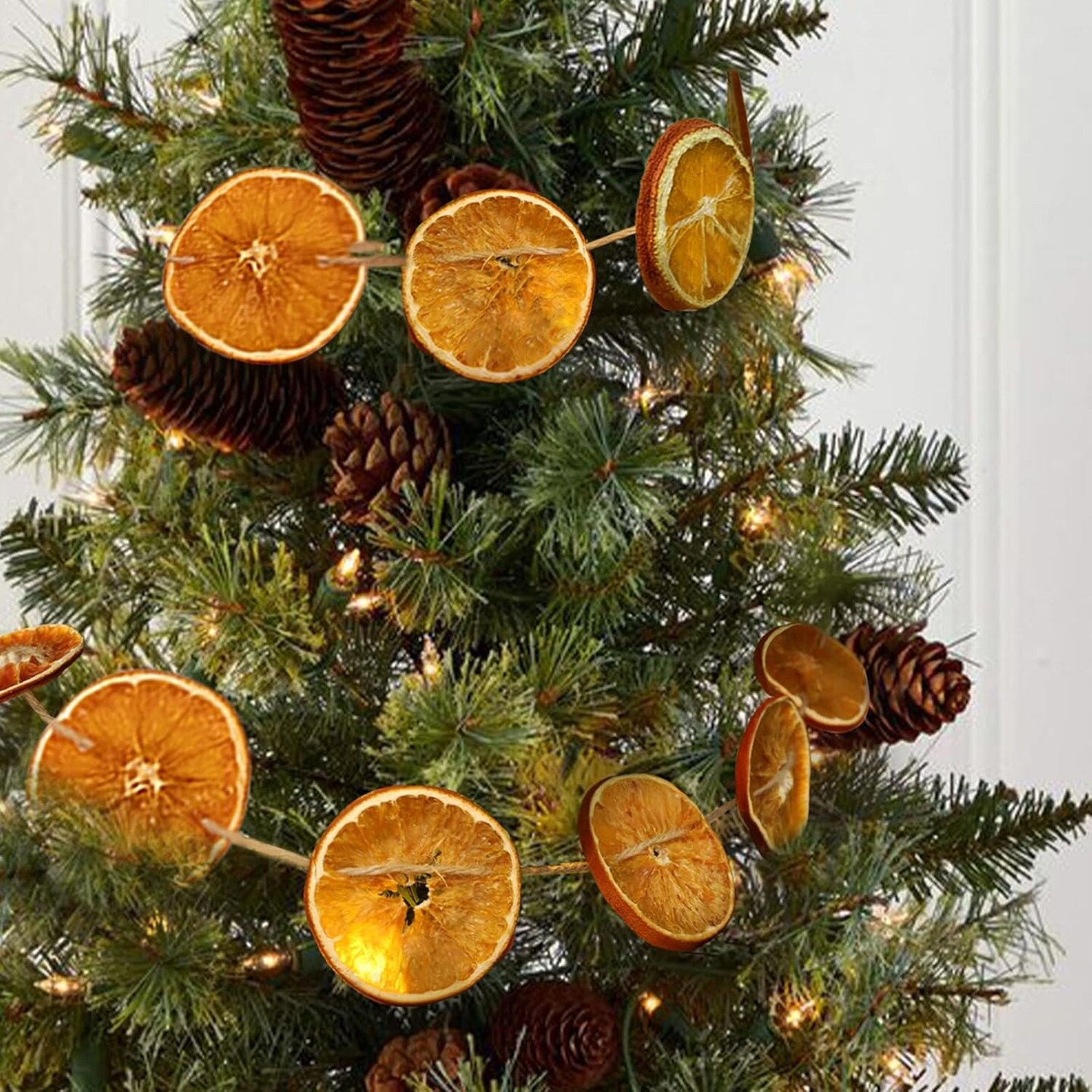 10 Ft Dried Orange Slice Fall Christmas Garland,Fall Decor - Christmas Decorations