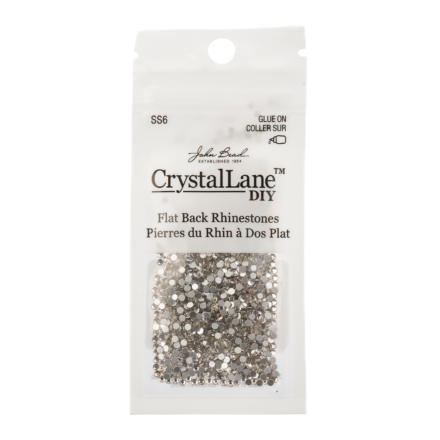 Crystal Lane DIY SS6 Glass Flatback Rhinestones, 1440pcs