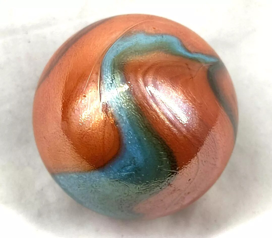 Toe breaker 50mm (2&#x22;) Valkyrie (aka Seahorse) Marbles glass ball huge Swirl