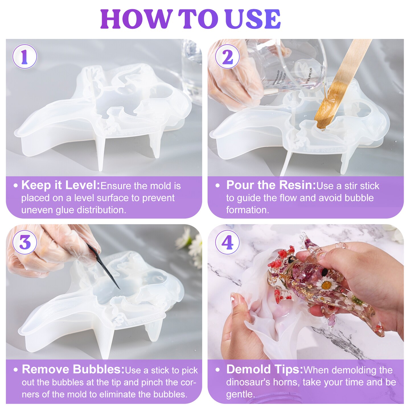 LET&#x27;S RESIN Large Axolotl Resin Molds Silicone, 3D Detailed Animal Silicone Molds, Flexible Effortless Demoldable Epoxy Resin Molds, Thickened Deep Epoxy Molds for Art Crafts, Gift, and Home Decor