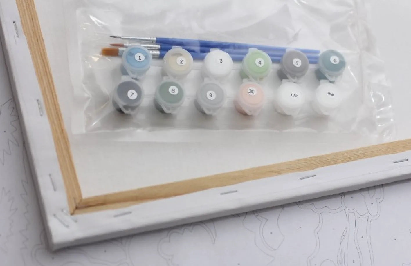 Painting by Numbers kit Crafting Spark Italian Cafe C025 19.69 x 15.75 in