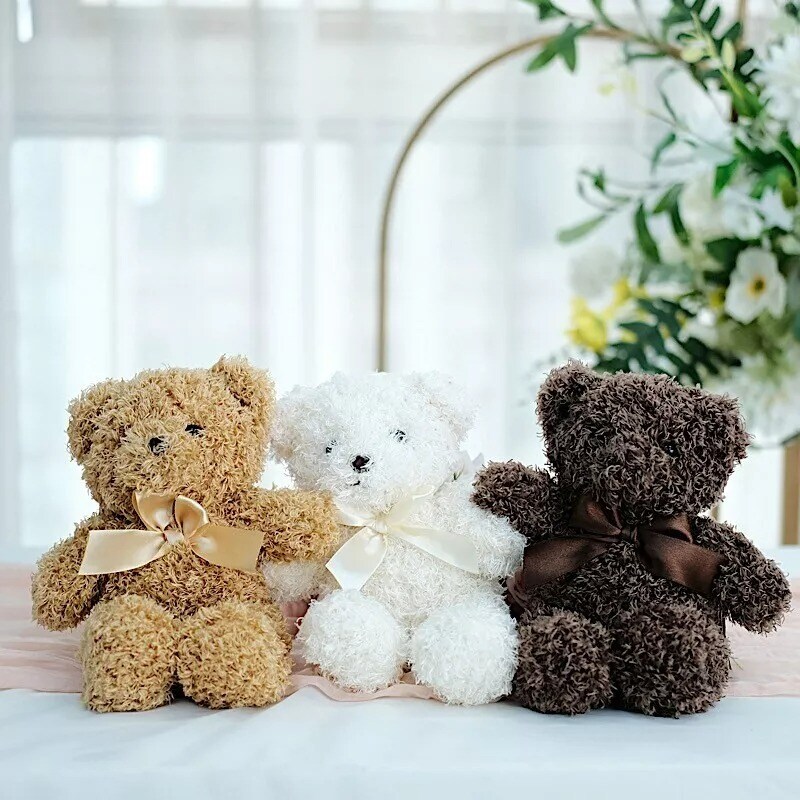 Assorted 3 Cute 7&#x22; Stuffed Teddy Bears Plush Toys Gifts Party Favors Events Home