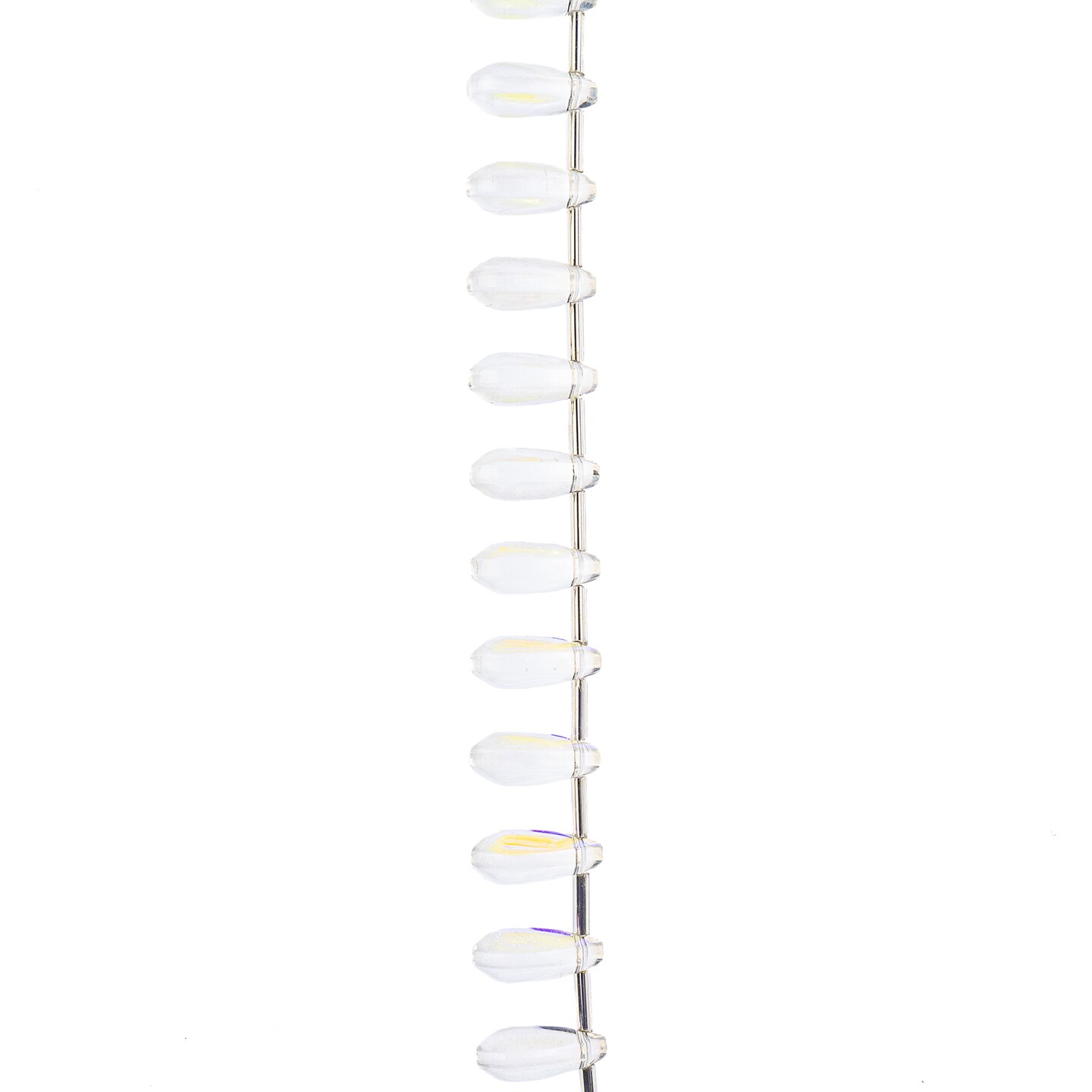 Crystal Lane DIY Glass Garden 8x14mm Teardrop Leaf Bead Strand, 19pcs