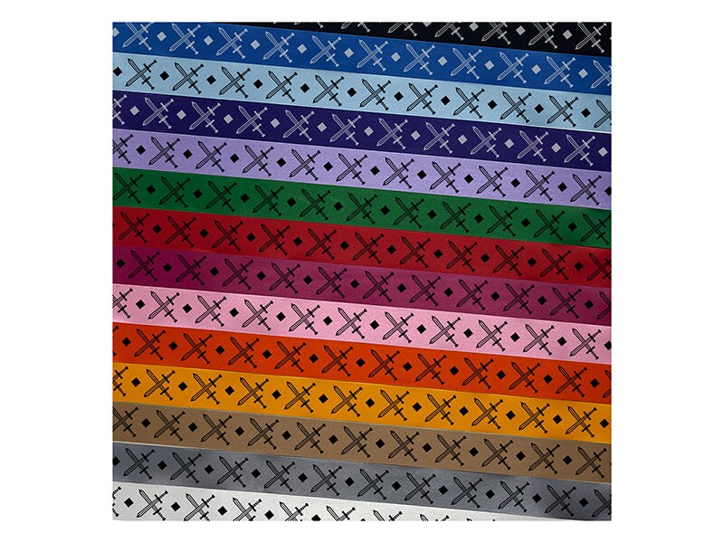 Crossed Swords Battle Icon Satin Ribbon for Bows Gift Wrapping - 1&#x22; - 3 Yards