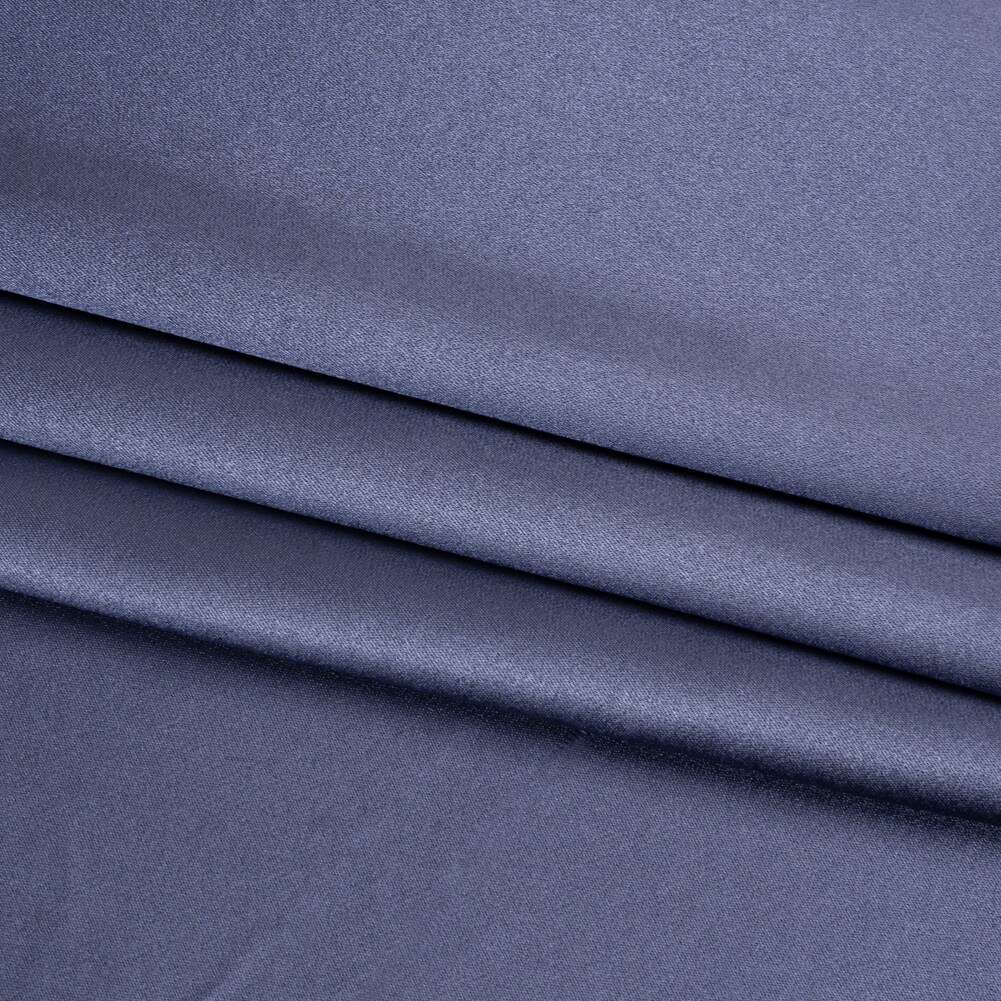 1 Yard Infinity Blue Silk Crepe Back Satin Soft Smooth Designer Fabric 44 inch Width