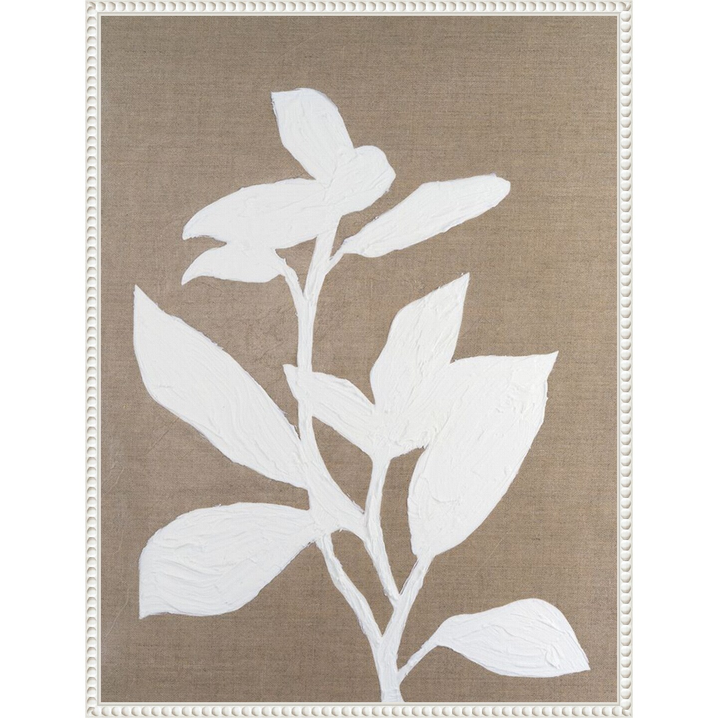 Frosted Linen Floral I by Vanna Lam Framed Canvas Wall Art