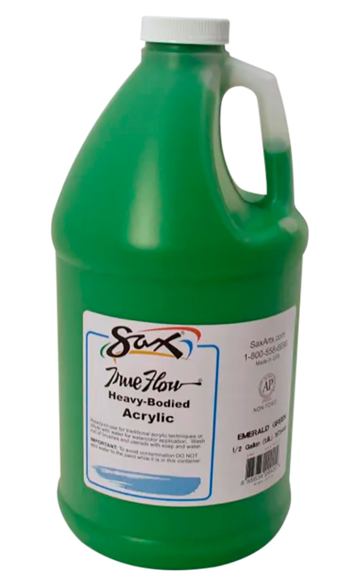 Sax Heavy Body Acrylic Paint, 1/2 Gallon, Emerald Green