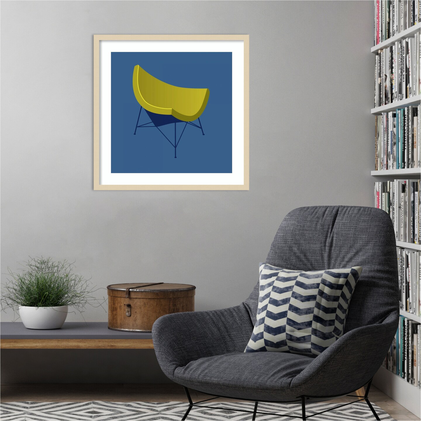 Mid Century Chair I by PI Gallerie Wood Framed Wall Art Print