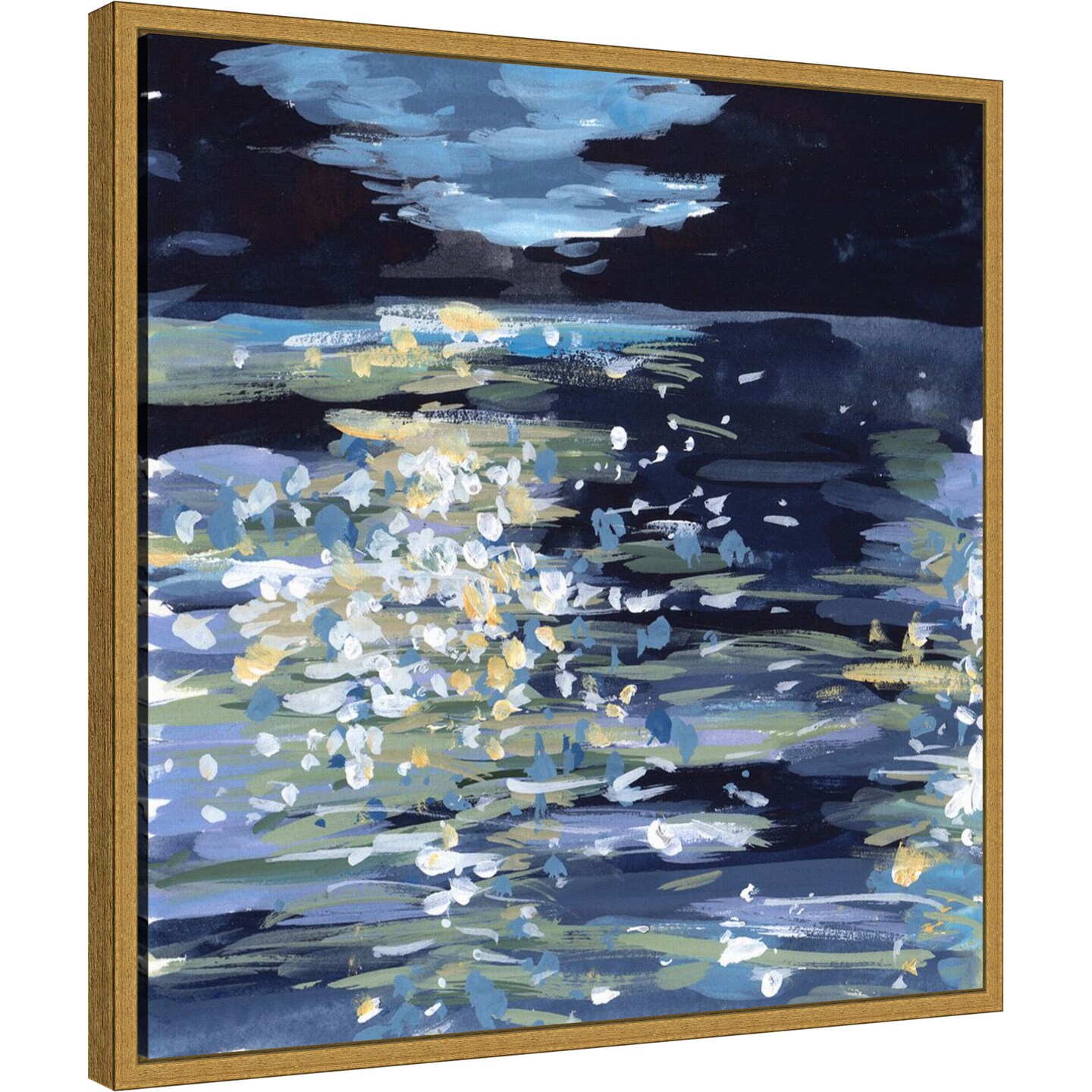 Calming Night I by Melissa Wang Framed Canvas Wall Art