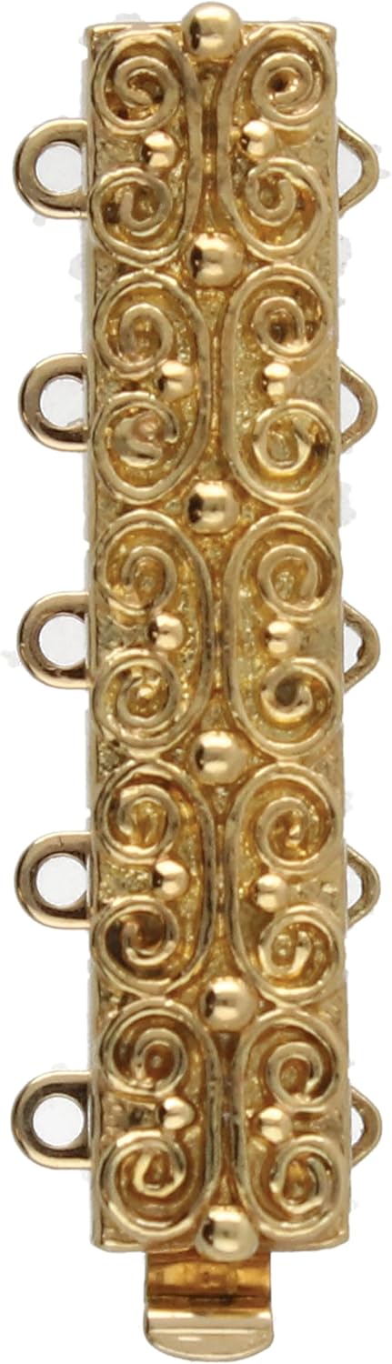 The Beadsmith Push Pull Slide Clasp – Elegant Elements – Strand Designs – Component to Finish or Connect Bracelets, Necklaces and DIY Handmade Jewelry