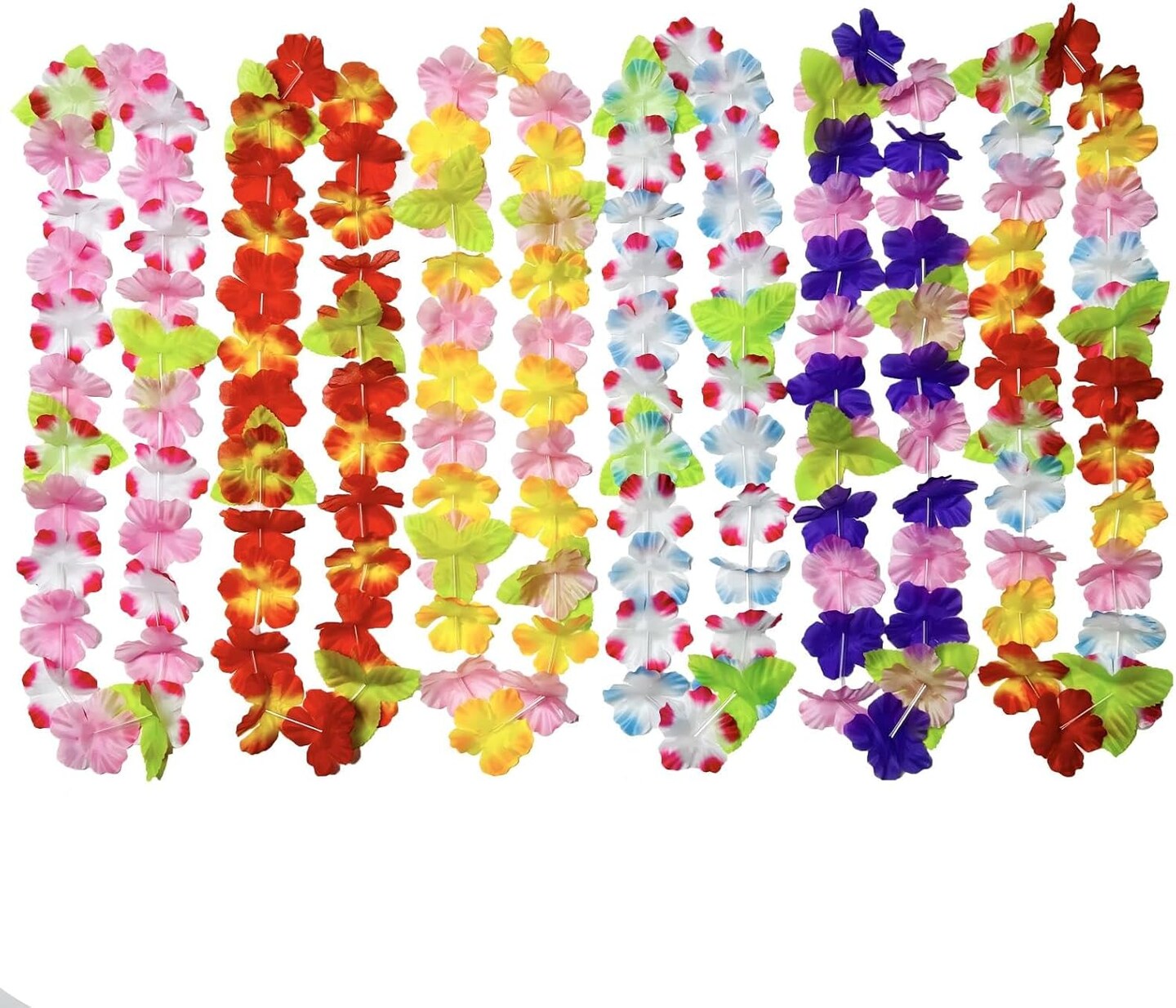 100Pcs Hawaiian Leis For Luau Party