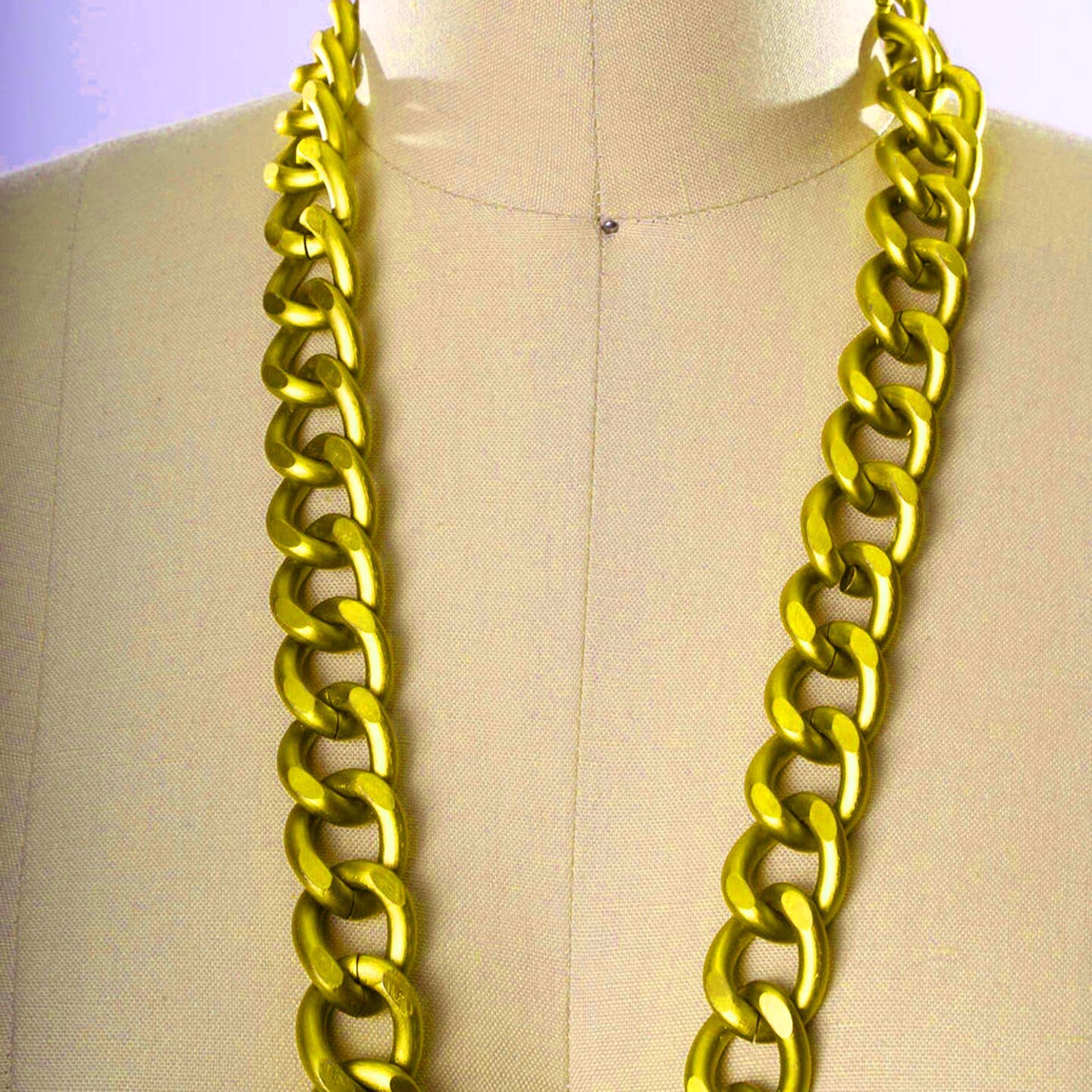 1 Yard 20mm Sleek Gold Heavy Duty Fashion Aluminum Metal Chain Trim for Jewelry Costume and Bag Straps
