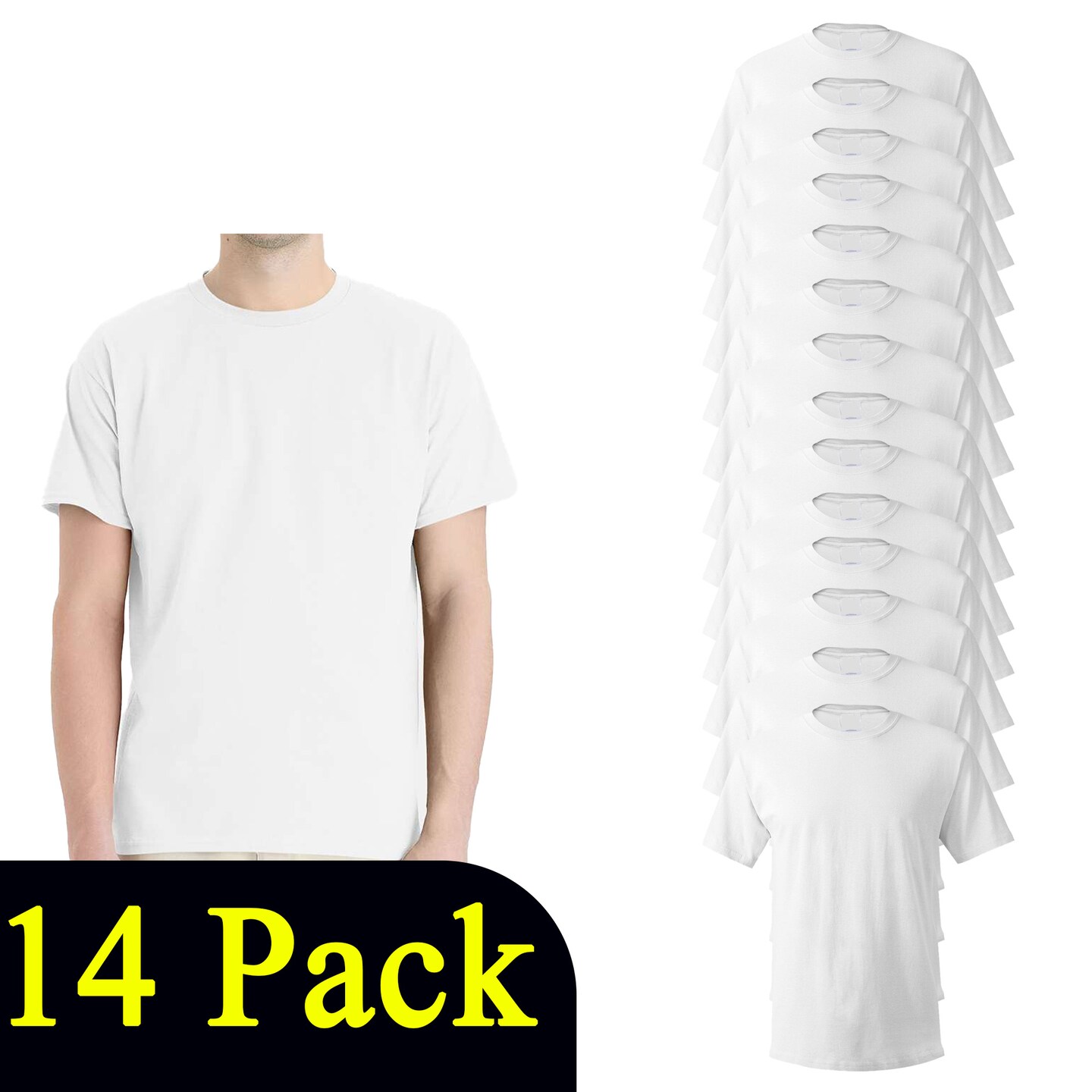 Hanes Essential-T Short Sleeve Mix Pack T-Shirt, Men's Multi-Pack